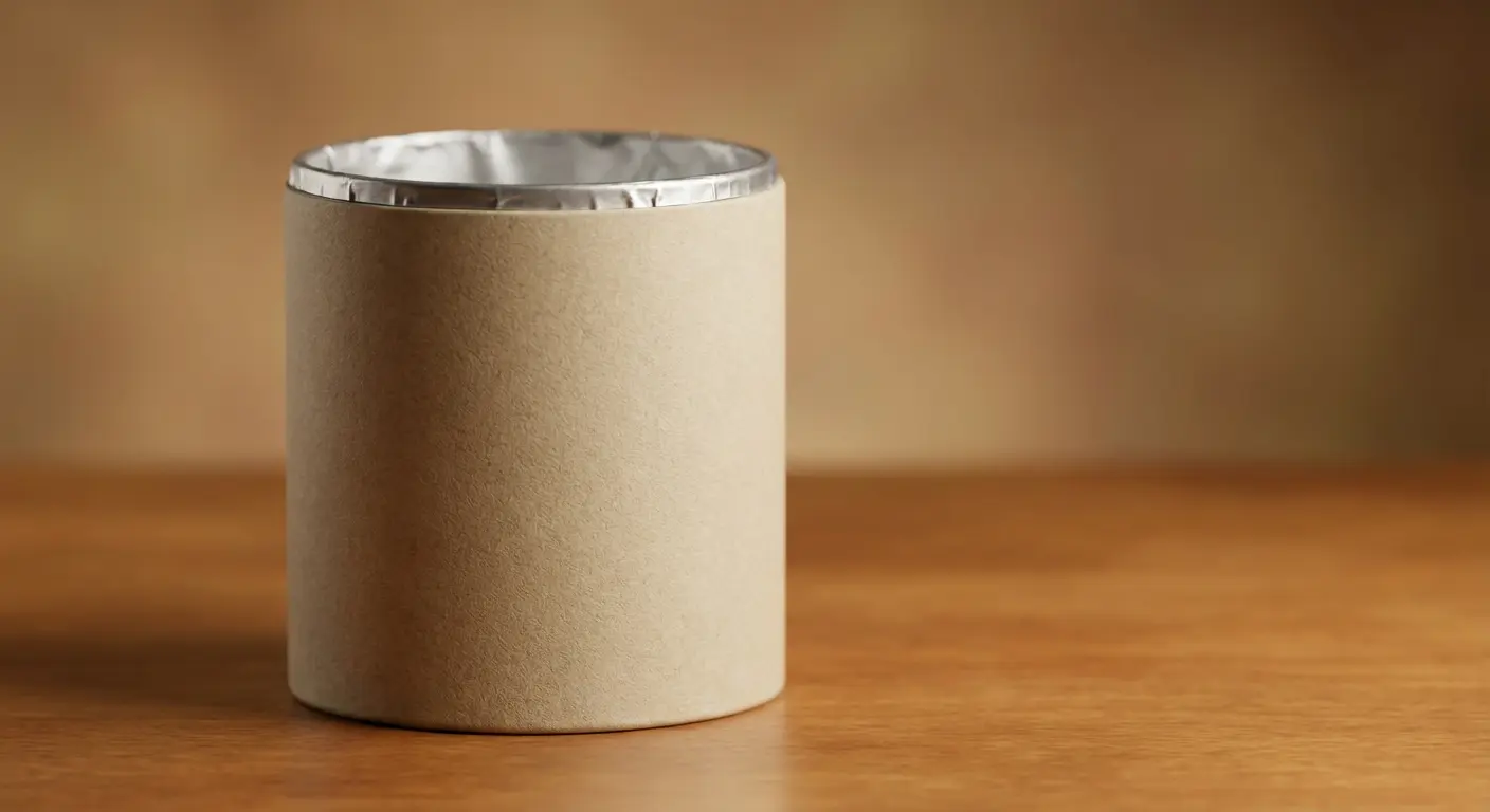 紙罐四種內襯材料阻隔性測試對照圖，鋁箔內襯保鮮OTR數據實測比較。