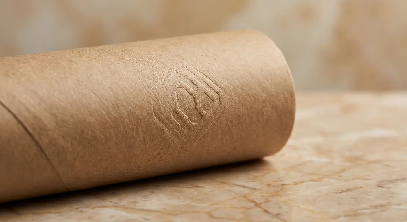 美妝品牌的外包裝是品牌價值感的第一接觸點，紙管相關細節圖