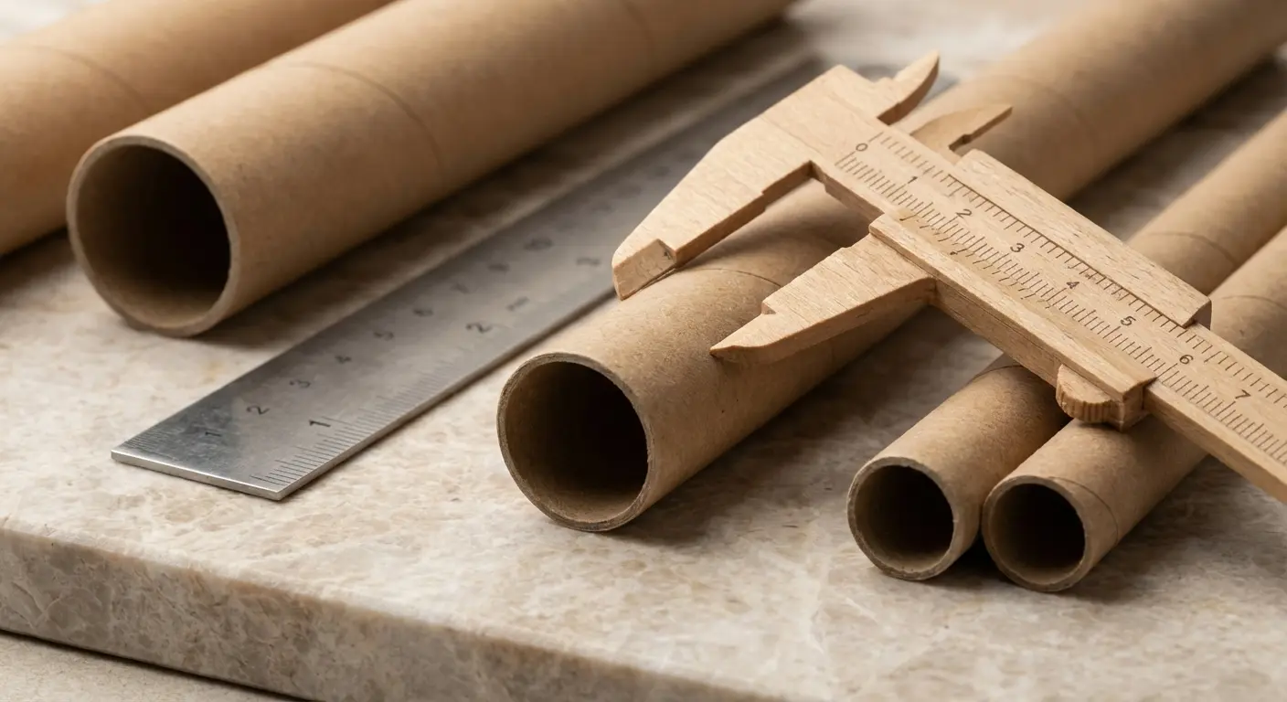 蠟燭紙管的規格搭配，紙管相關細節圖