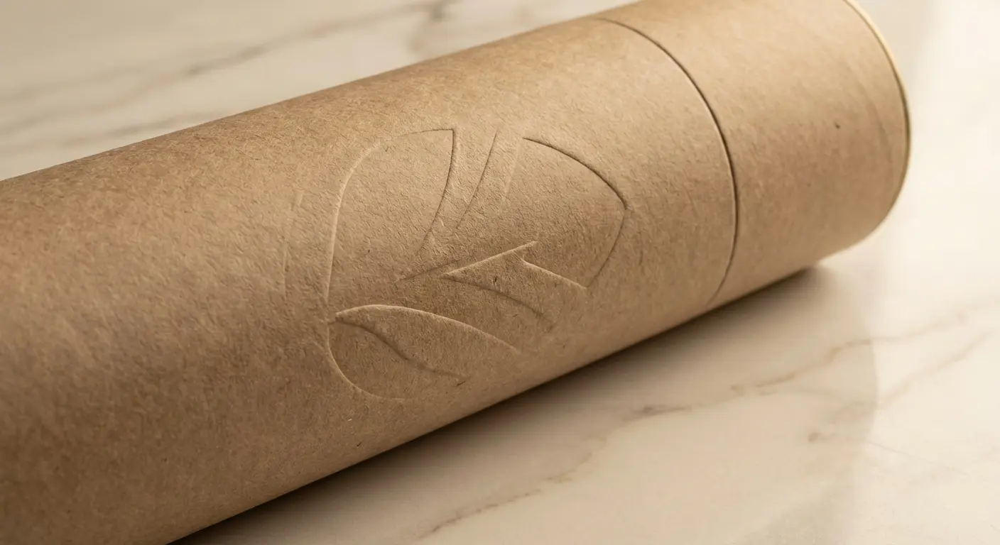 企業 CI 紙管的設計方案，紙管相關細節圖