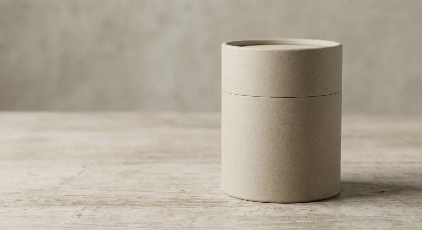 企業贈品紙管包裝客製化設計，深藍色燙銀質感品牌禮品，台灣紙管工廠直營製作。