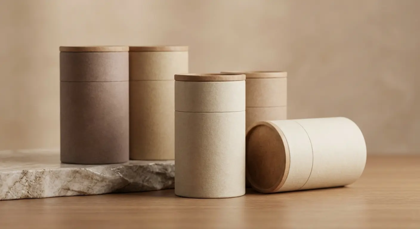 紙罐蓋面設計展示底部標籤口徑對應，印刷面積表與客製化紙罐設計說明。