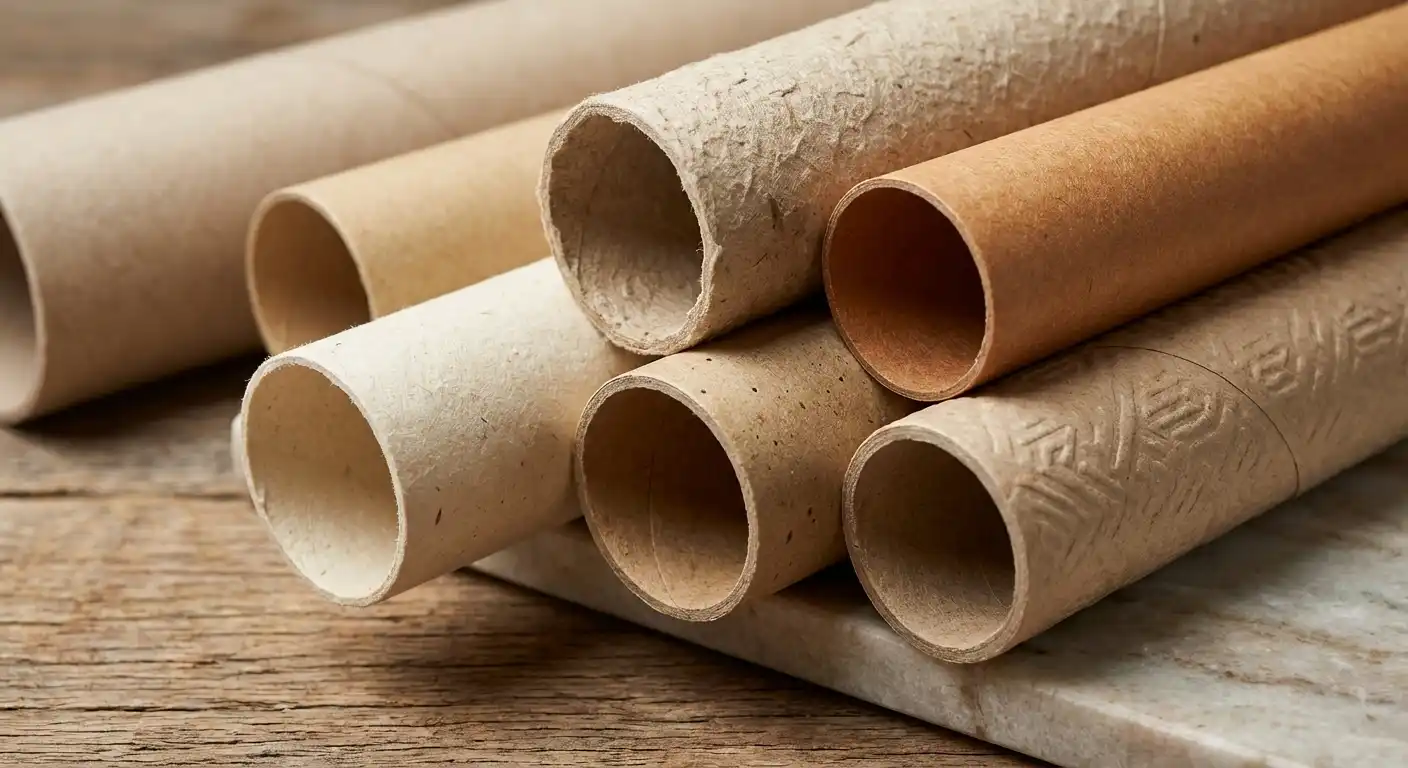 環保材質選項，紙管相關細節圖