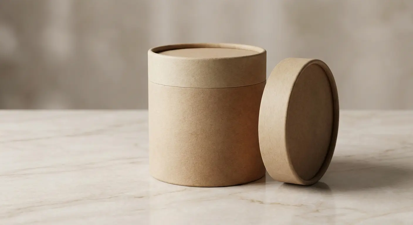 紙罐防偽設計展示QR Code序號標籤與壓紋應用，客製化紙罐品牌保護方案。