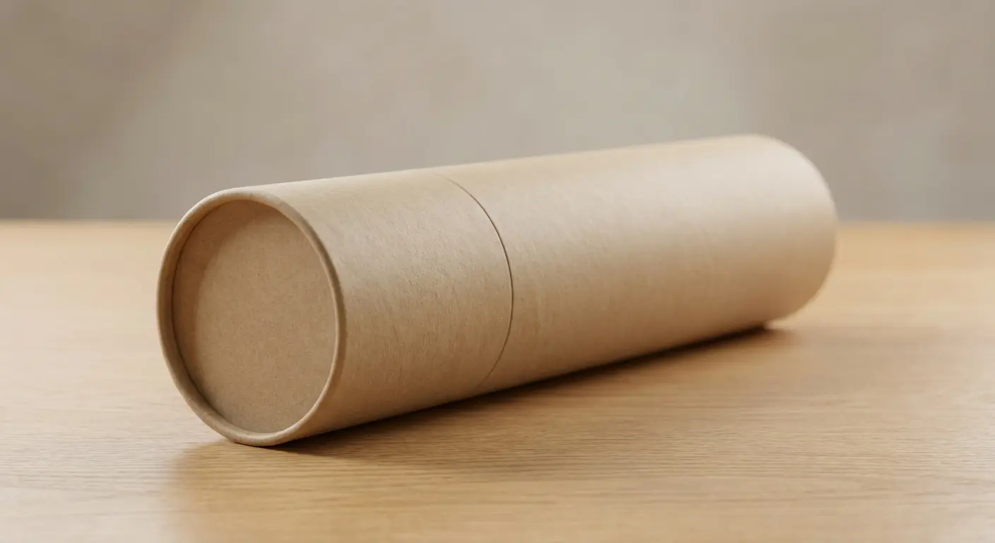 環保紙罐包裝搭配綠色植物展示永續概念，品牌永續轉型實戰客製紙罐指南。