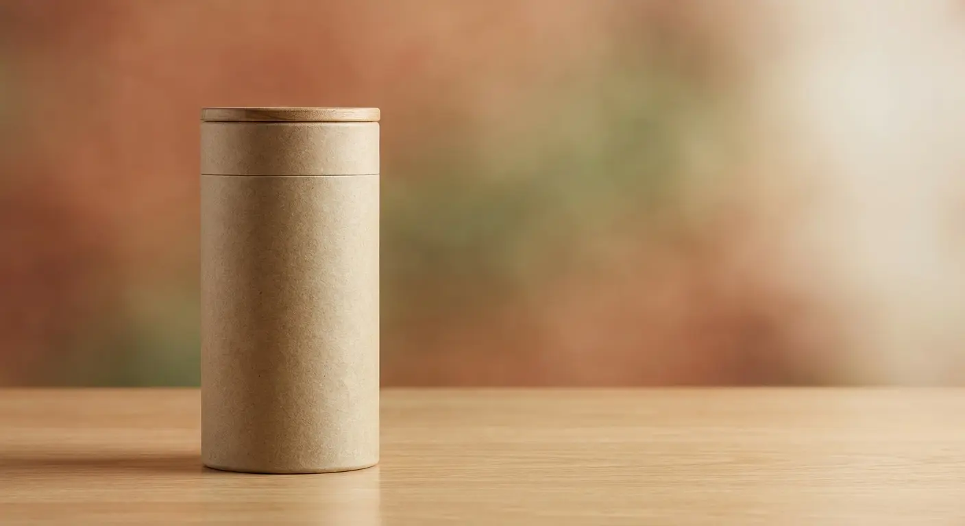 紙罐表面加工選擇展示覆膜燙金與局部UV效果，圓筒面加工應用完整說明。