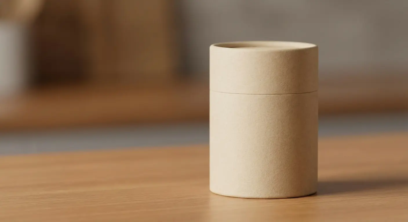 紙罐與紙盒選擇邏輯展示，適合圓筒與方盒的產品類型客製包裝決策指南。