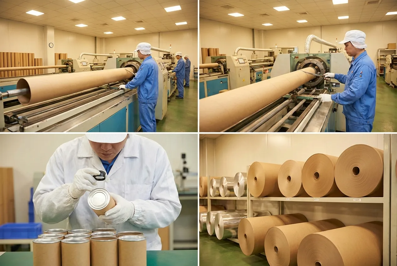 台灣紙管工廠篩選標準，圓廣在地紙管製造品質控管說明。