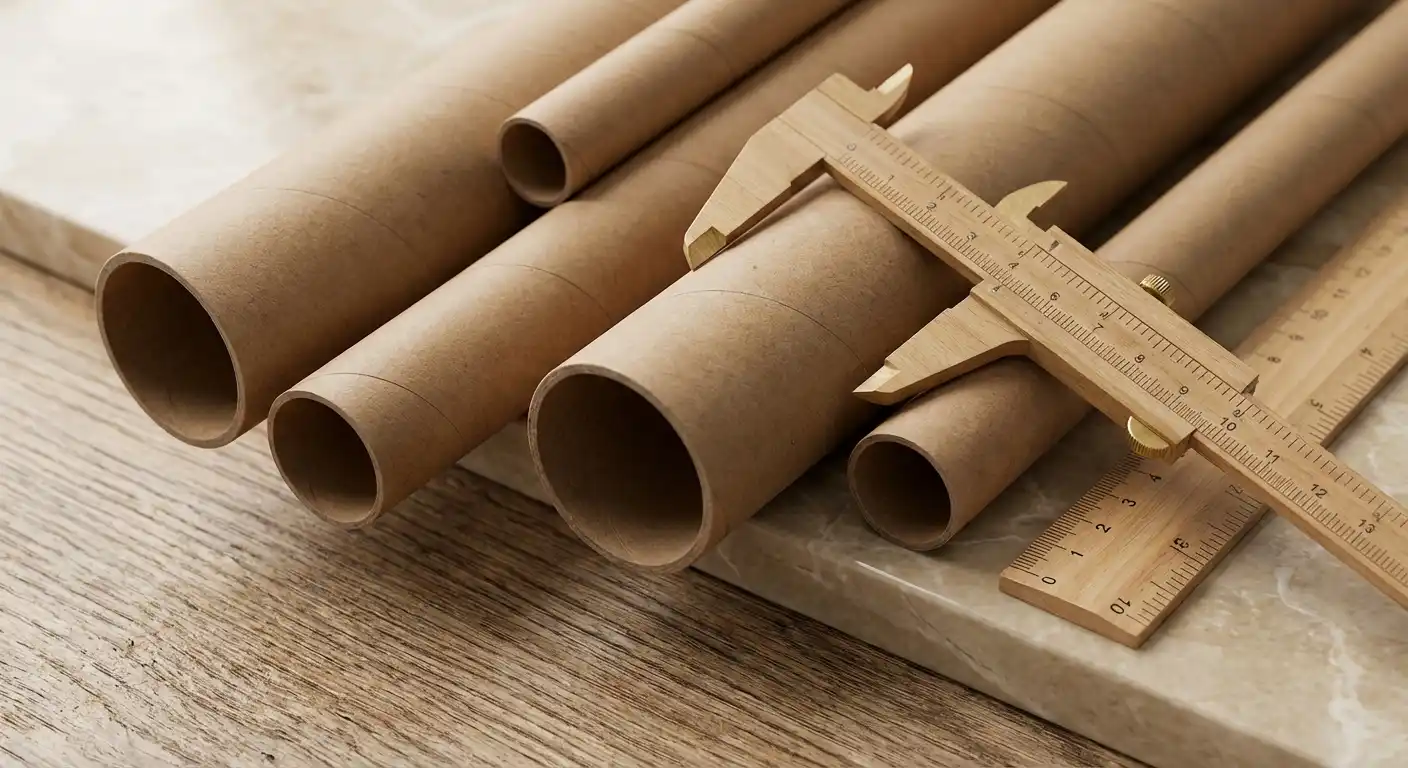 紙管規格的選擇建議，紙管規格相關細節圖