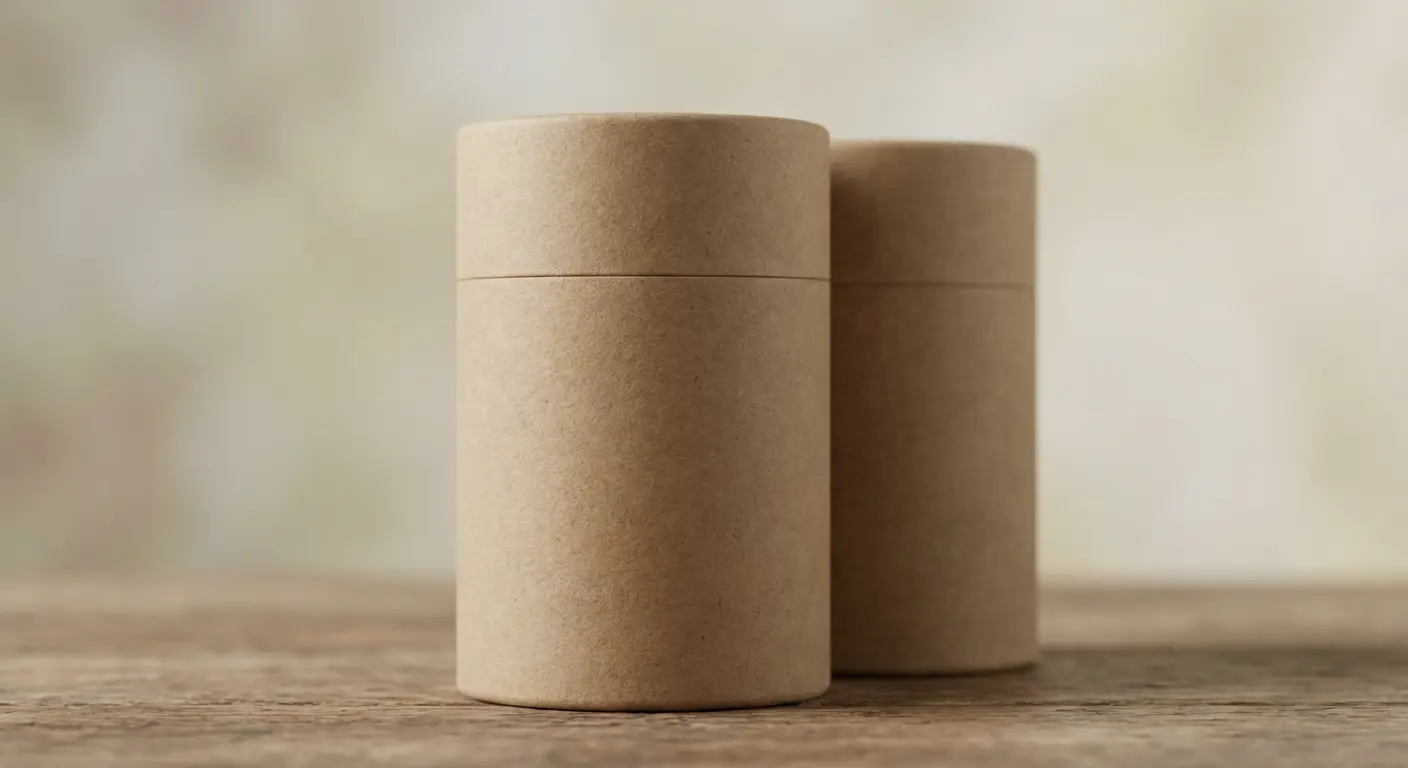 茶葉紙罐包裝設計展示——圓形紙管搭配鋁箔內襯與品牌印刷