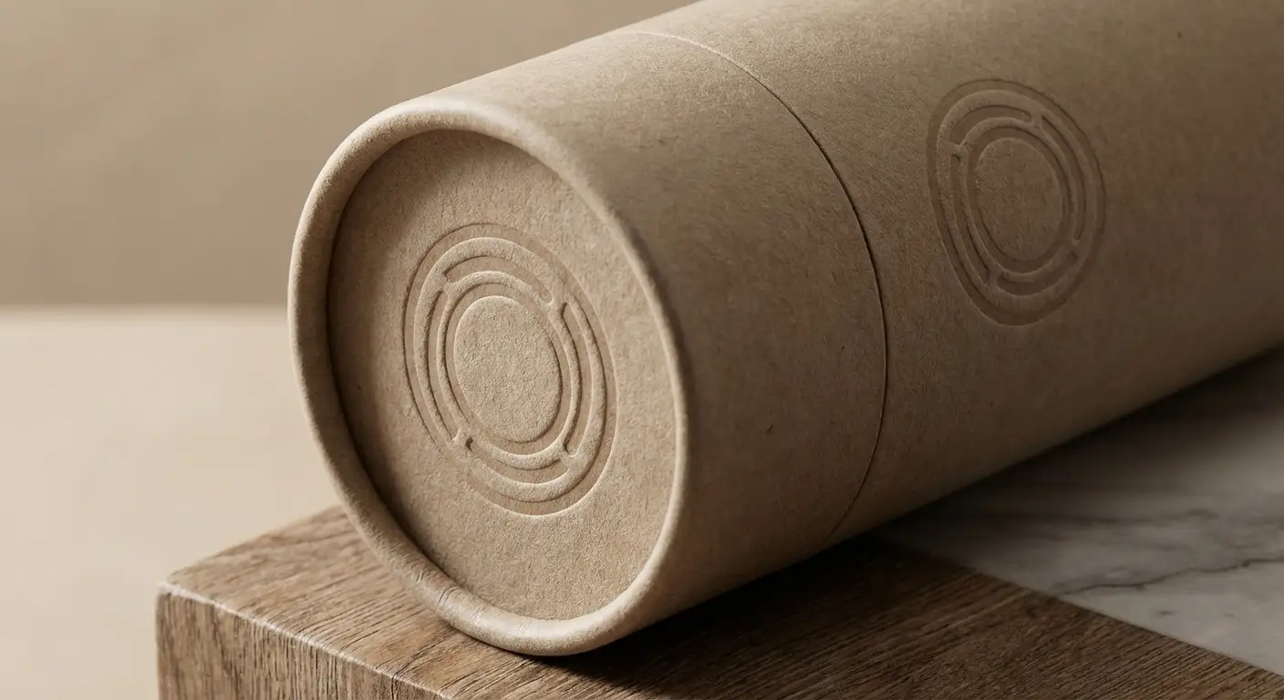 日系美學設計語言的紙管詮釋，禮盒相關細節圖