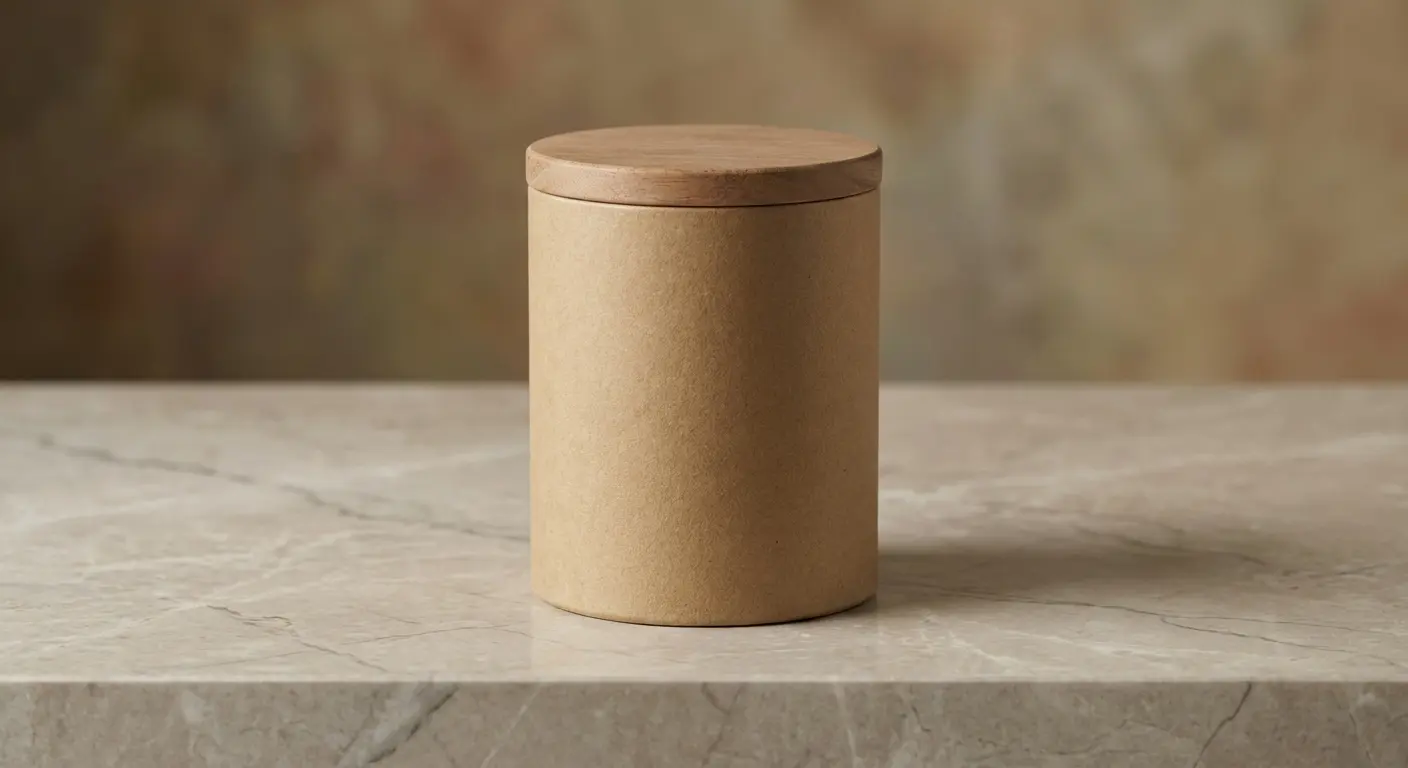 維他命保健品紙罐包裝搭配膠囊展示，專業形象與法規標示客製紙罐方案。