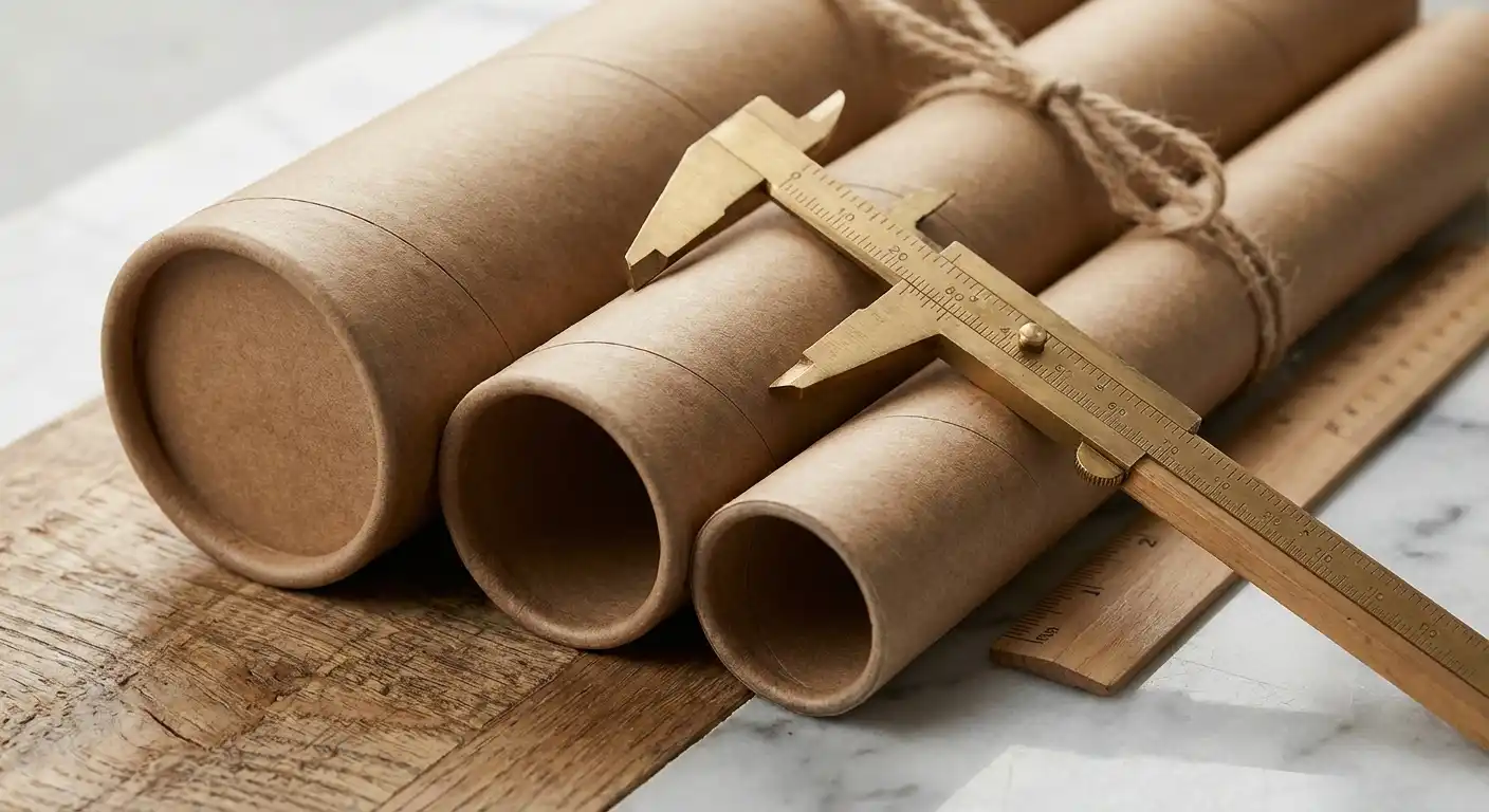 婚禮紙管的規格設計，紙管相關細節圖