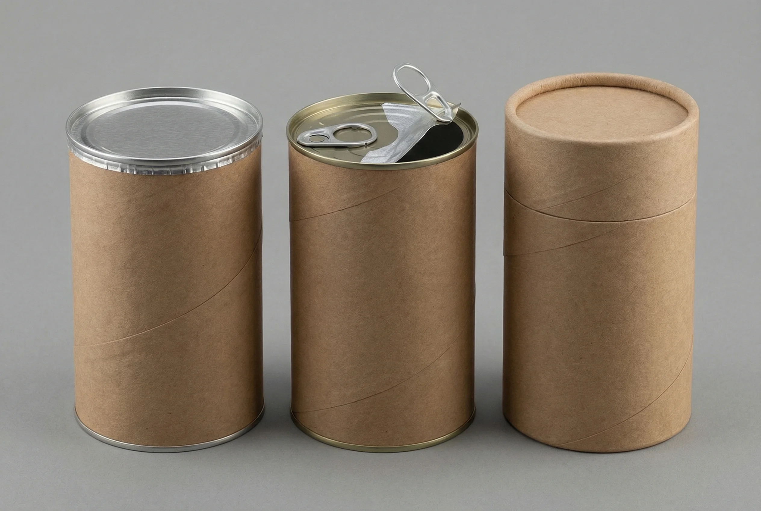 紙罐蓋型與密封效果示意